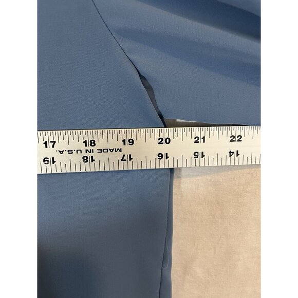 ZC & GF Blue Large Long Sleeve Button Down Blouse - Picture 7 of 9